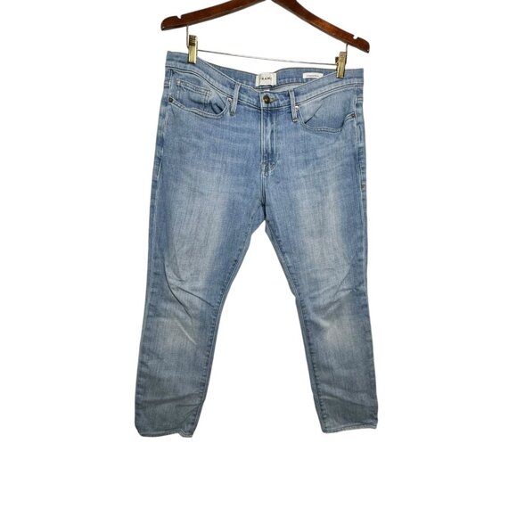 FRAME Denim L'Homme skinny Jean mid rise blue 34 X 27 - Picture 1 of 12